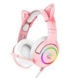 Onikuma K9 LED Lighting Wire Overhead 3.5 Cat Over Ear High Sound Quality Gaming Headset 7.1 Stereo Headphones