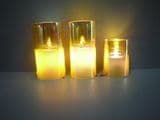 LED Candles in Decorative Glass