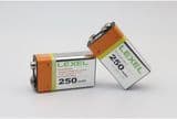 9V NiMH Rechargeable Battery 250mAh