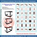 4u Network Wall Cabinet 19inch Installation Wall Mount Threaded Extendable Rack for Network Rack Equipment 6u/9u/12u/15u