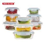 Microwave/Oven/Freezer Safe Food Storage Glass Container Box