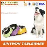 Best Quality Good Design Hot Selling Melamine Pet Bowl with Non-Slip Rubber Ring