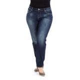 Plus Size Women High Waist Straight-Leg Jeans