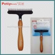 Hair Rake Comb with Wooden Handle