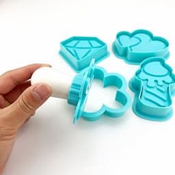 Baking Cake Decorated Tools 4pcs Set Plastic Cookie Cutter With One Press Handle