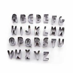 Baking tools 26 pcs stainless steel mini cake fondant biscuit cookie letter alphabet cutterPopular