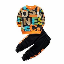 Boys' Clothes Children's Clothing Sets New Autumn Long Sleeve Active Suits Letter Print Baby Clothes 2pcs Boy Set