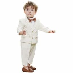 Boutique Formal Korean Children's Birthday Clothing Set Baby Flower Boys Gentleman Three-piece Party Wear Suit