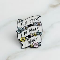 Personality I Do What I Want Liberalism Punk Pins Badges Brooches Enamel Power Lapel Pin Jewelry for Clothing Decoration