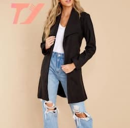 Fashion Clothing Outerwear Plus Size Women′s Long Coats