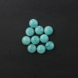 Best Selling 4mm Blue Natural Amazonite Cabochon 0.43cts Loose Gemstones Oval/Star/Cushion Shape 3A Jewelry Necklace Making