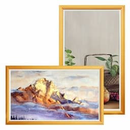 Cloud Server WiFi LAN Split Screen Display Wooden Frame Wall Mounted Digital Signage 43 Inch