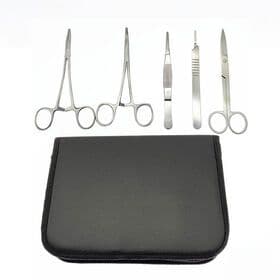 Medical Student Dissecting Kits Surgical Training Kit Full Set Tweezers Operating Scissors Hemostat Forceps Scalpel Tool Kit