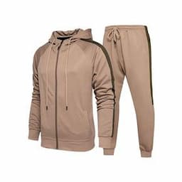 New Men's Tracksuit Sets Bottoms Zipper Hoodie Top Casual Jogging Gym Suit with Pockets Custom Clothing Outdoor Garments For Men