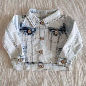 Autumn colorful Fashion design buttoned pocket kids denim coats clothing baby girls children's jacket wholesale