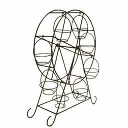 New Arrival Iron Muffin Holder Ferris Wheel Design Shiny Gold Colour Modern Style Display Stand For Kitchen & Table Top