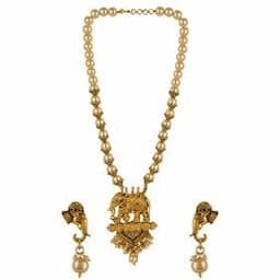 Indian Bollywood Fashion Gold Plated Crystal Faux Kundan Pearl Wedding Necklace Earrings Jewelry Set