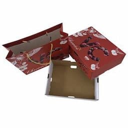 Recycled Exquisite Cherry Paper Packaging Box Take Out Container Food Corrugated Box Heaven And Earth Cover Gift BoxPopular
