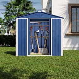 Outdoor Tool Shed House Metal Storage Garage Cabinet