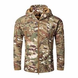 OEM Men's Outdoor Jacket Camouflage Waterproof Softshell Hoody Hiking Camping Jacket