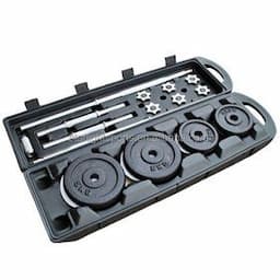 50kg Cheap Gym Cast Iron Equipment Free Weights Lifting Chrome Adjustable Barbell Dumbbell Set