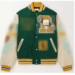 Custom Printing Men's Baseball Jacket Blue Satin Long Sleeve Men Plain Blank Letterman Jackets