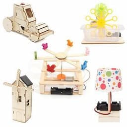 custom logo low MOQ educational DIY kits wooden science wood puzzles model building school project gift girl  boys STEM DIY toys
