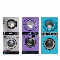 Stainless Steel Stack Washer Dryer Commercial Industrial Laundry Equipment