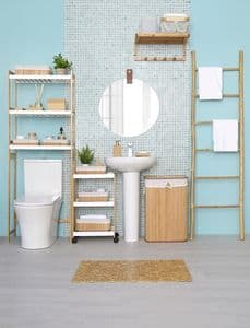 Bamboo bathroom accessories