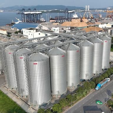 grain storage silos