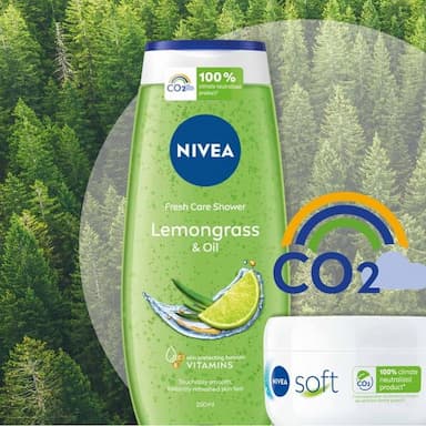 NIVEA Fresh Care Shower Lemongrass & Oil, NIVEA soft