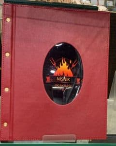 restaurant menu