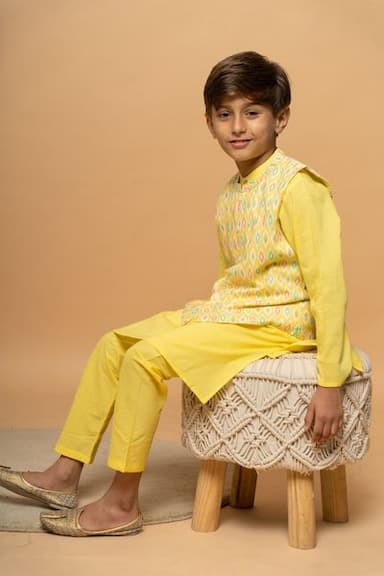 Kurta Set with Nehru Jacket