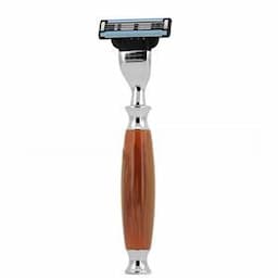 Men 's Manual Handles Blades Made Knife Holder Shaver Shaving Razor Crafts Wooden New Single Blade Face BODY Male Underarm