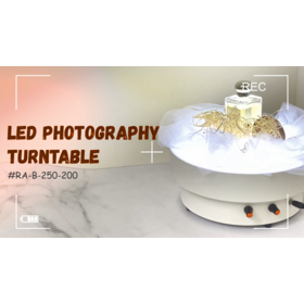 Led Light 360 Degree Electric Rotating Display Turntable for Display Jewels Watch Camera Diamond
