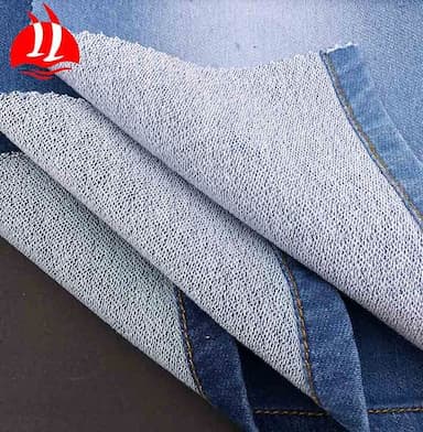 Sale 10.5oz Cotton Polyester Spandex Stretch Washed Denim Fabric For Jeans