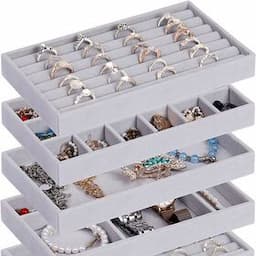 Tongxing Wholesale custom jewelry storage diamond rings earrings display case tray velvet jewelry organizer for womenPopular
