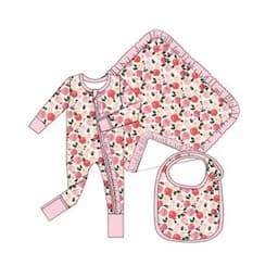 Valentines day kids clothes bamboo baby girl romper bamboo baby pajamas sleeper clothes girls 0-3 bamboo kids custom clothing