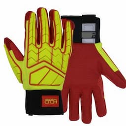 HANDLANDY Heavy Duty hand protection Impact oil and gas Cut Resistance Vibration-Resistant Gloves