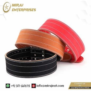 Bulk Cowhide Leather Weightlifting Belt Weight Lifting Back Support Power Training Belt GYM Fitness Equipment Workout Exercise