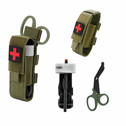 Anthrive Outdoor Molle Medical Shears Pouch EMT Scissors Bag Kit Tactical Tourniquet Pouch Holder With Tourniquet EMT Shears