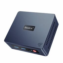 Mini desktop computer，Intel® Jasper Lake Processor N5095 (4C/4T, 4M Cache, 2.0GHz up to 2.9GHz)，Intel® UHD Graphics，DDR4 8GB,M.2 SATA3 SSD 128GB，support dual screen,WiFi5,BT4.0,4*USB3.0,Auto Power On,WOL