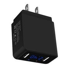 Universal ac power adapter US plug dual usb port travel adapter speed charger