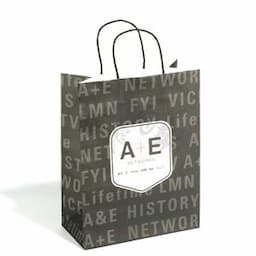 kraft jean packaging paper gift bags with ribbon handle in bulk wholesale for clothing