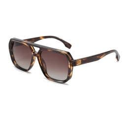 Retro Double Bridge Square Sunglasses Women Trending Brand Designer Polarized Sunglasses Cute Female Eyewear UV400 Shades