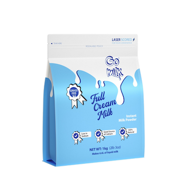 Go Milk- Full Cream Zipper Pack