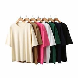 Wholesale Plain Heavyweight T-Shirt 230GSM Custom Printing Men Loose Fit Basic Cotton Tee Manufacturer Direct Short Sleeve Shirt
