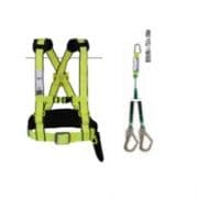Dây đai an toàn bán thân kèm dây nối giảm sốc 2 móc nhôm (khóa cài)