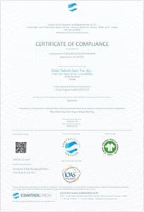 Certificate of Compliance