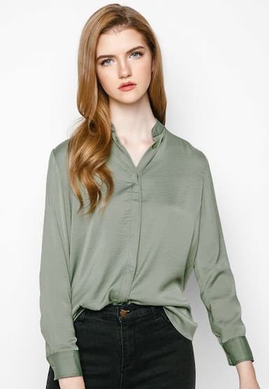 Women's Long Sleeve Button Down Shirt